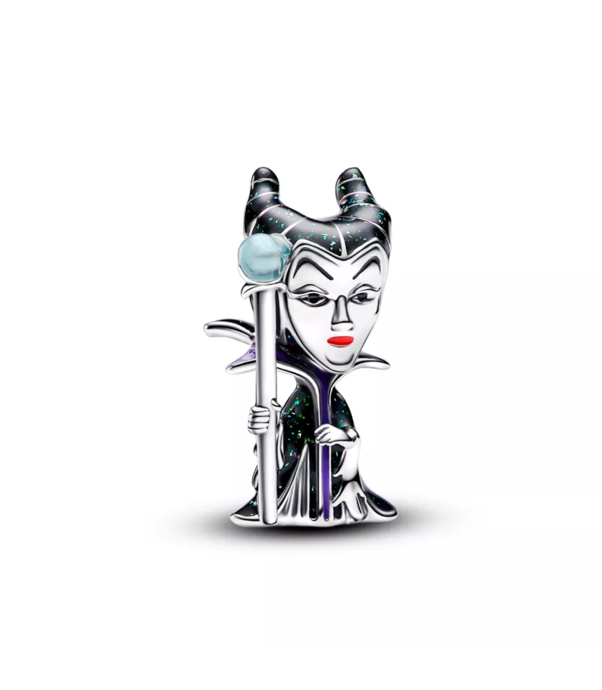 Charm en plata de ley Maléfica Villanos de Disney 