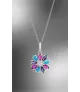 Collar Lotus Silver Flor, Colors LP3560-1/2