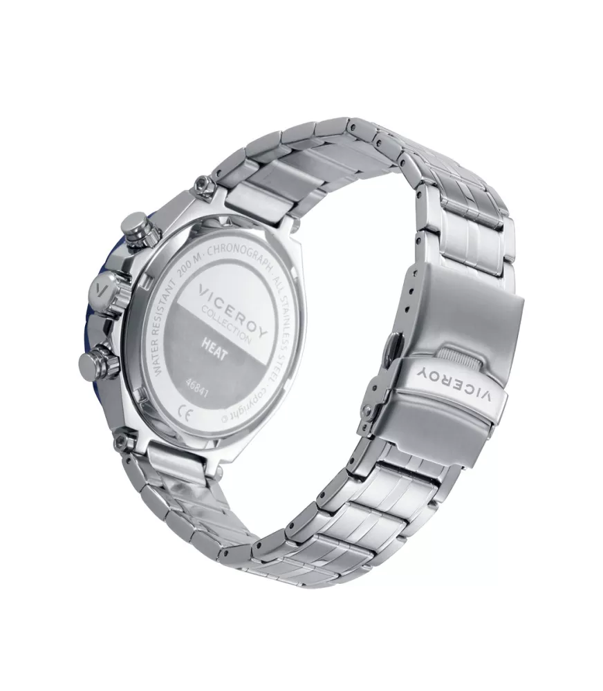 Reloj Viceroy hombre, cuarzo, analógico, 3 agujas y cronógrafo.