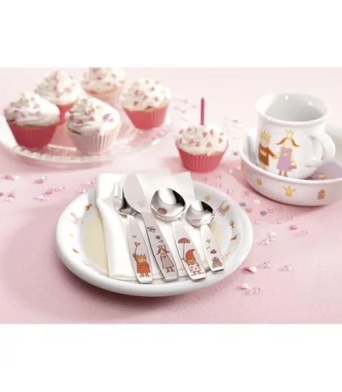 Cubiertos de acero "Princesa Emilie". LU6110