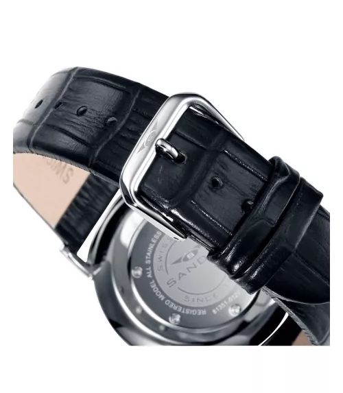 Reloj Sandoz Hombre Claasic & Slim, cuarzo Suizo y  2 agujas. 81429-07