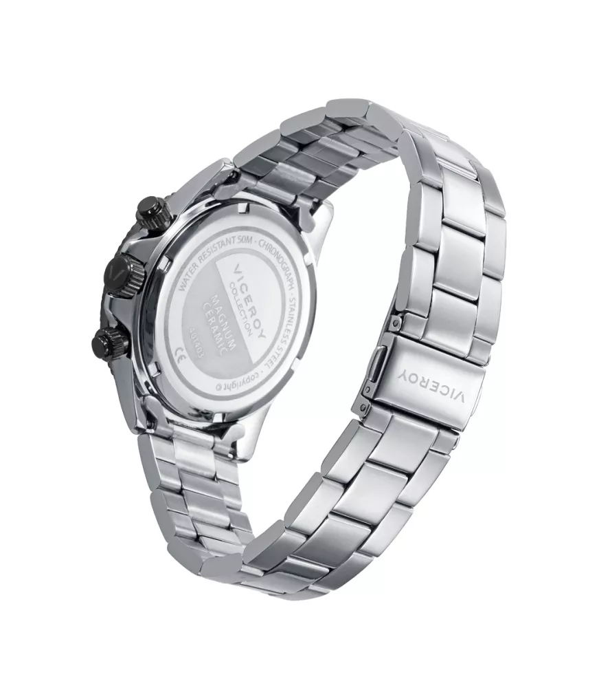 Reloj Viceroy hombre, cuarzo, analógico, 3 agujas y cronógrafo.