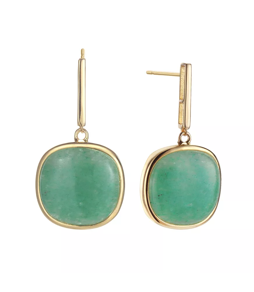 Pendientes Atelier, de Duran Exquse en plata dorada. 00512642