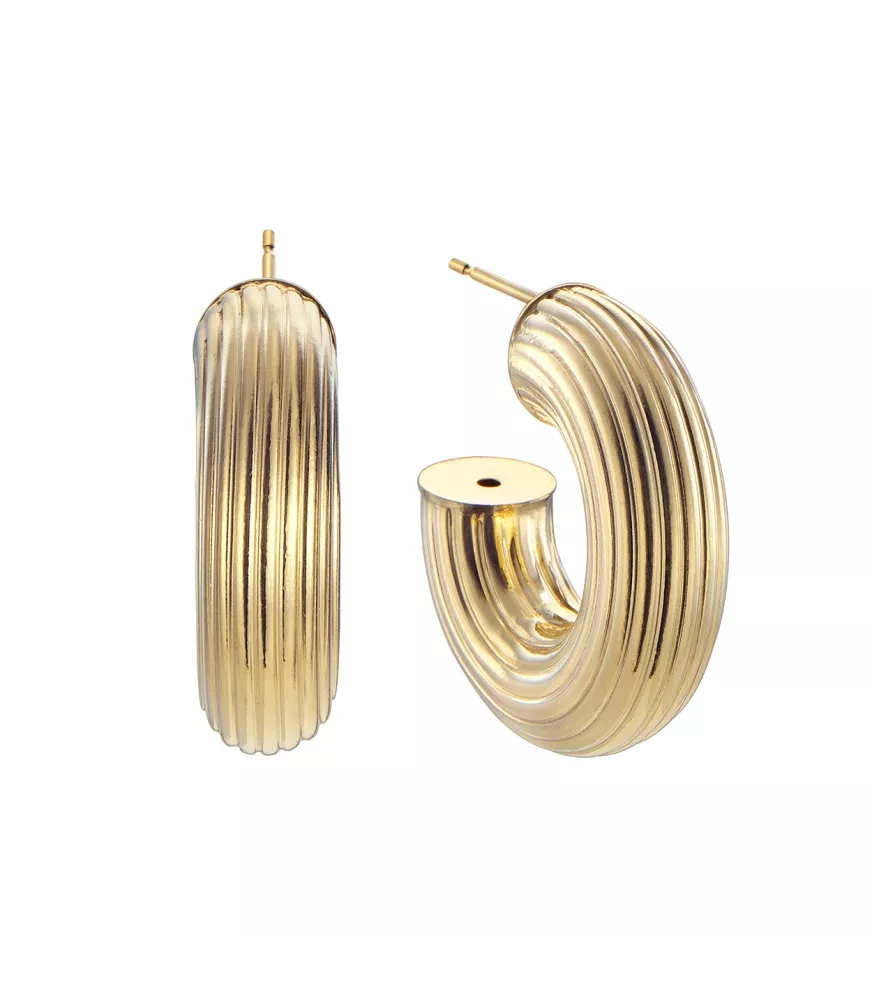 Pendientes Piazza, de Duran Exquse en plata dorada. 00512556