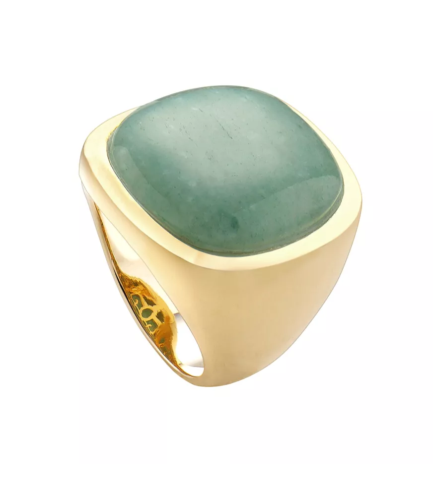 Anillo Atelier, de Duran Exquse en plata dorada. 00512639