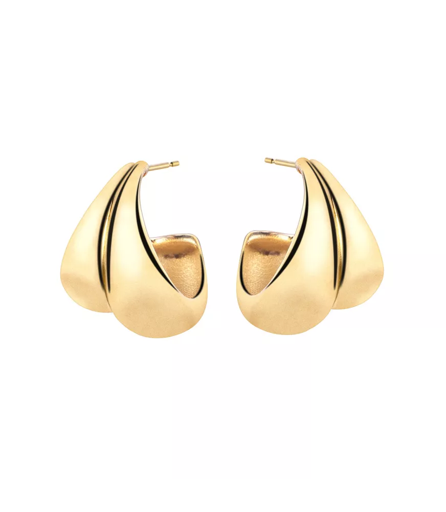 Pendientes Piazza, de Duran Exquse en plata dorada. 00512559