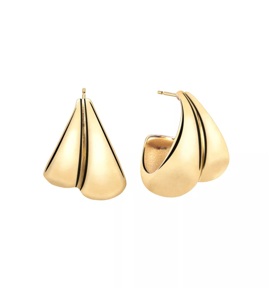 Pendientes Piazza, de Duran Exquse en plata dorada. 00512559