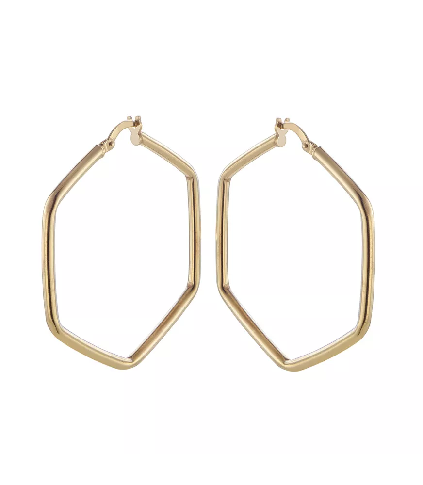 Pendientes Piazza, de Duran Exquse en plata dorada. 00512564