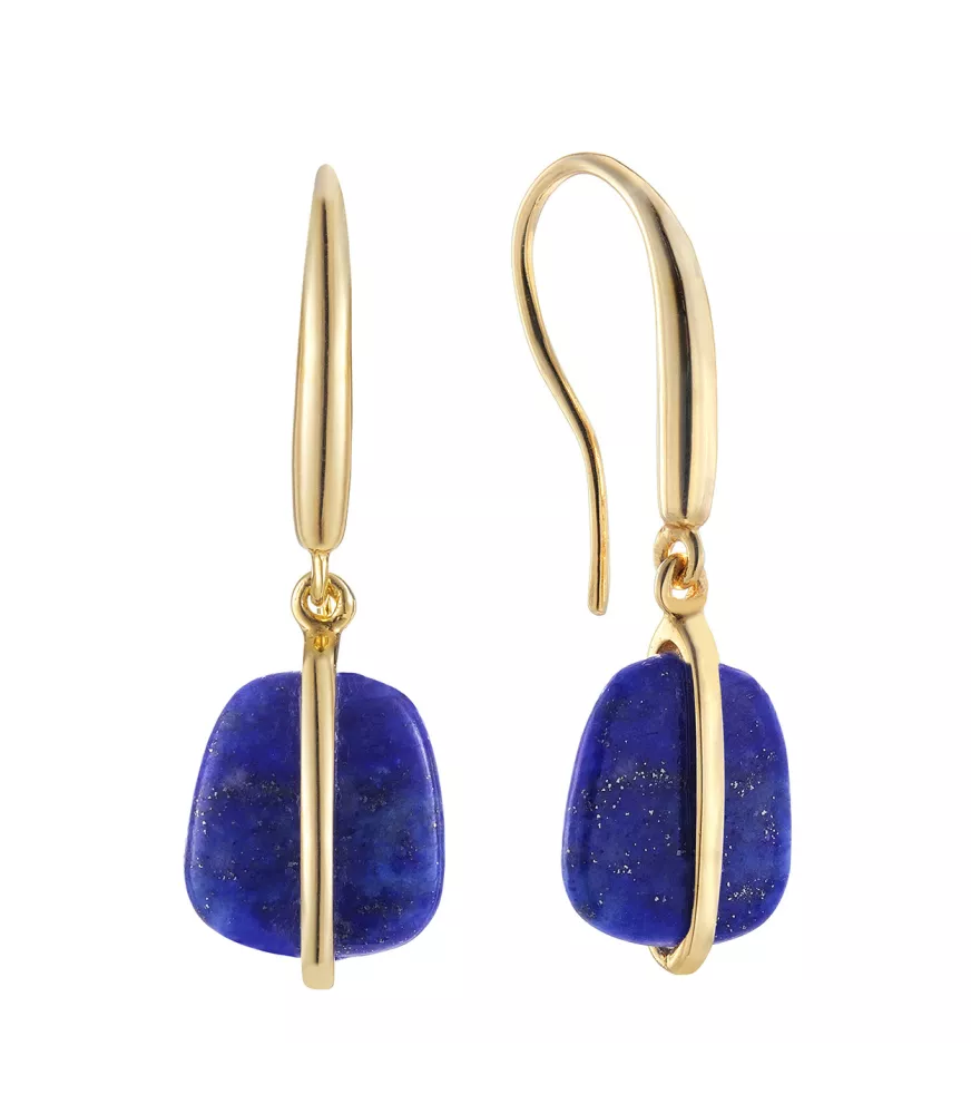 Pendientes Nomada, de Duran Exquse en plata dorada. 00512596