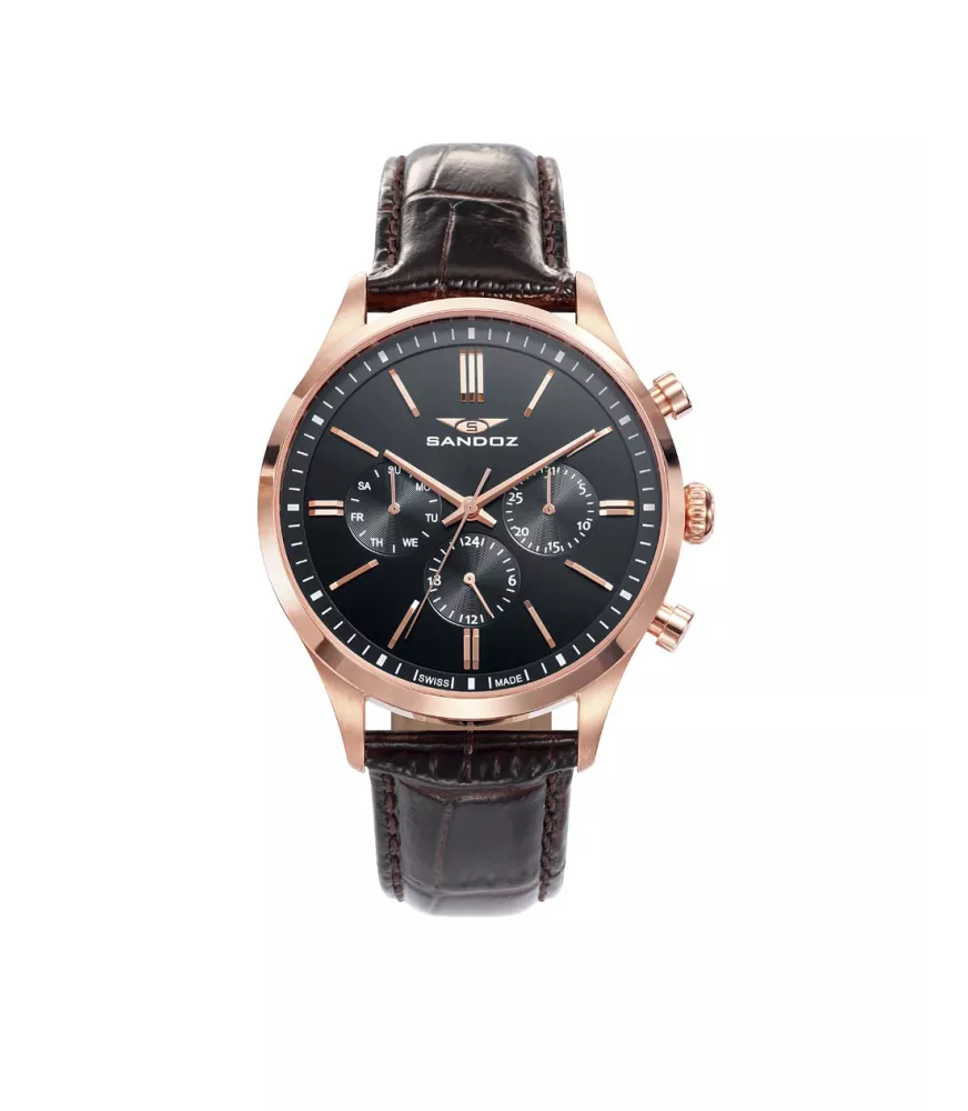 Cuarzo Suizo, 3 agujas, calendario  y multifunción.