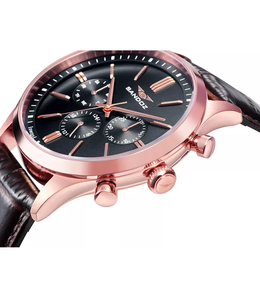 Cuarzo Suizo, 3 agujas, calendario  y multifunción.