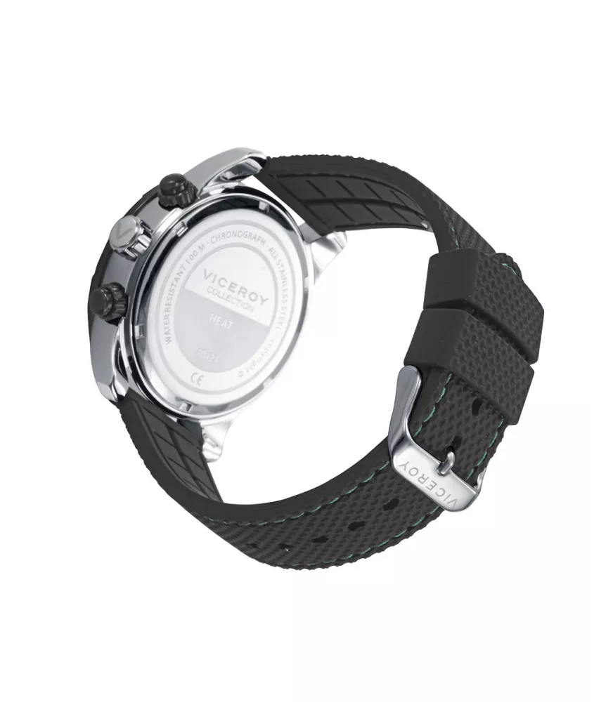 Reloj Viceroy hombre, cuarzo, analógico, 3 agujas, calendario y cronógrafo.