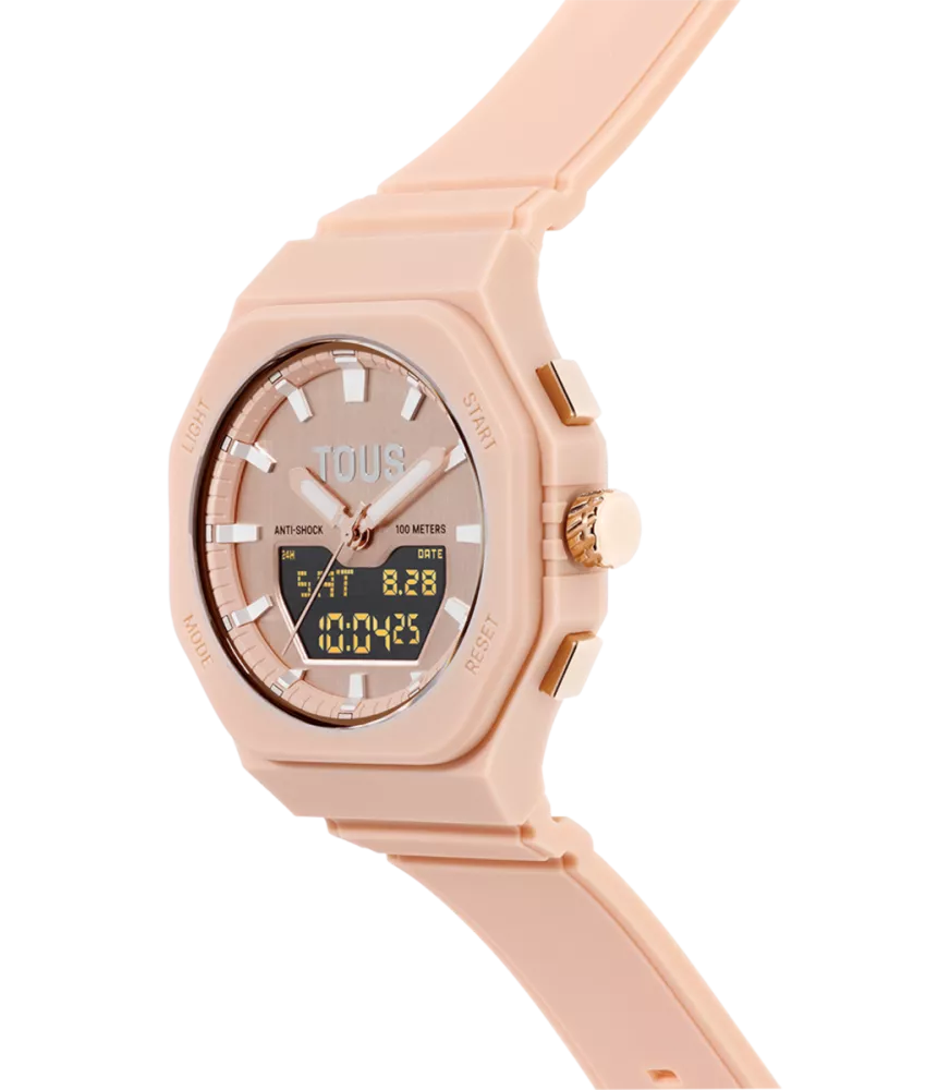 RELOJ TOUS BET ANALOGICO/DIGITAL DE ACERO NUDE PARA MUJER 3000135200