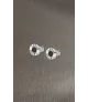 Pendientes hombre Lotus Style de acero.