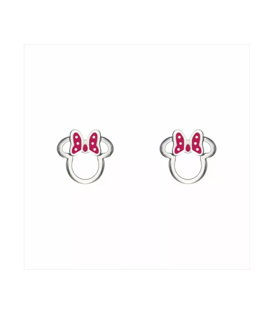 Pendientes Disney Minnie Mouse Silueta, en acero
