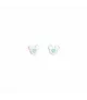 Pendientes Disney Mickey Mouse Corazón Azul, en acero