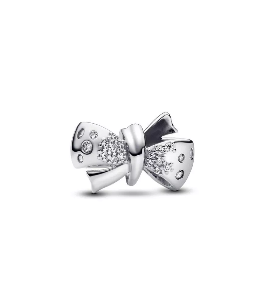 Charm en plata de ley Lazo Brillante