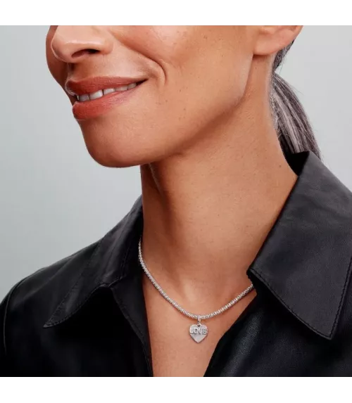 Charm colgante en plata de ley Grabable Corazón Amor 