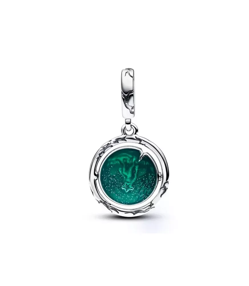 Charm colgante en plata de ley Mundo del Revés que brilla en la oscuridad de Stranger Things