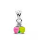 Charm colgante en plata de ley Corre que brilla en la oscuridad de Stranger Things