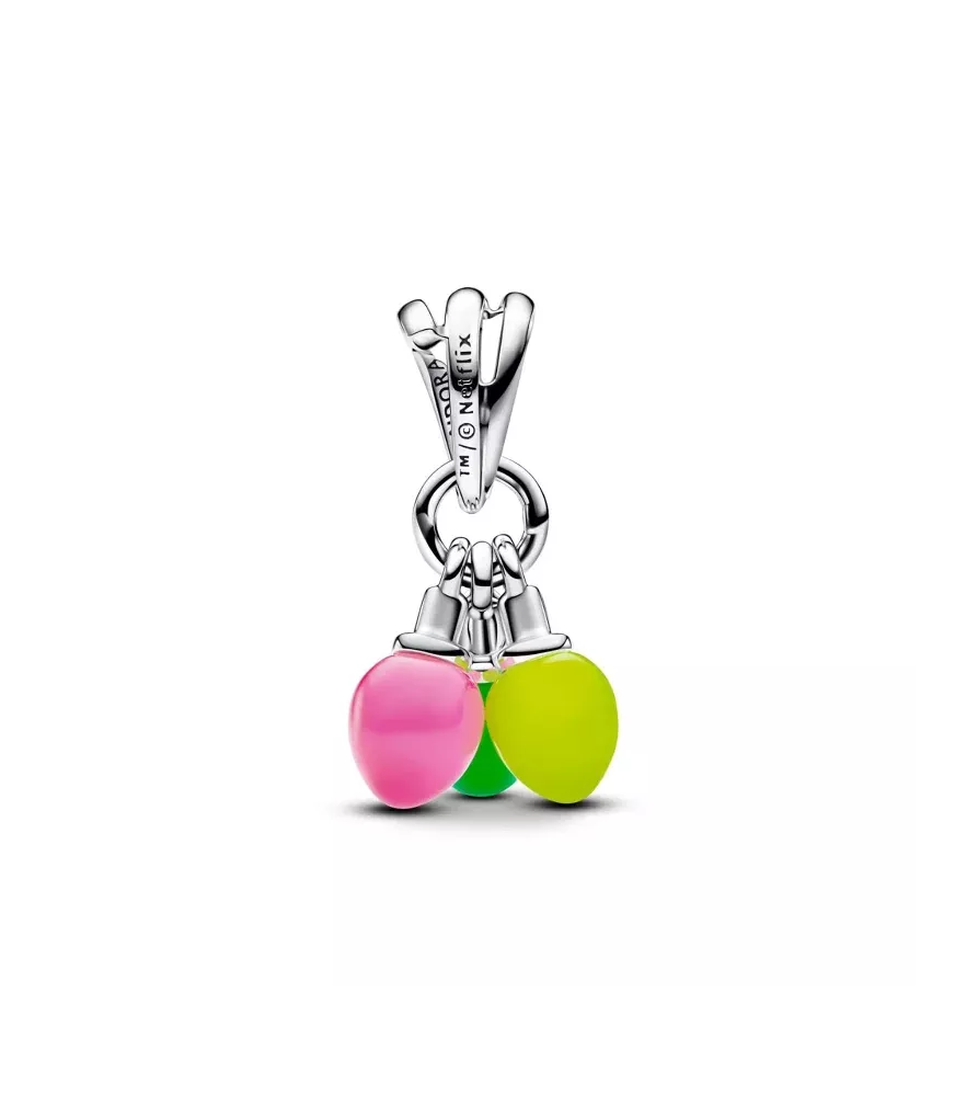 Charm colgante en plata de ley Corre que brilla en la oscuridad de Stranger Things
