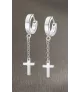 Pendientes hombre Lotus Style de acero.