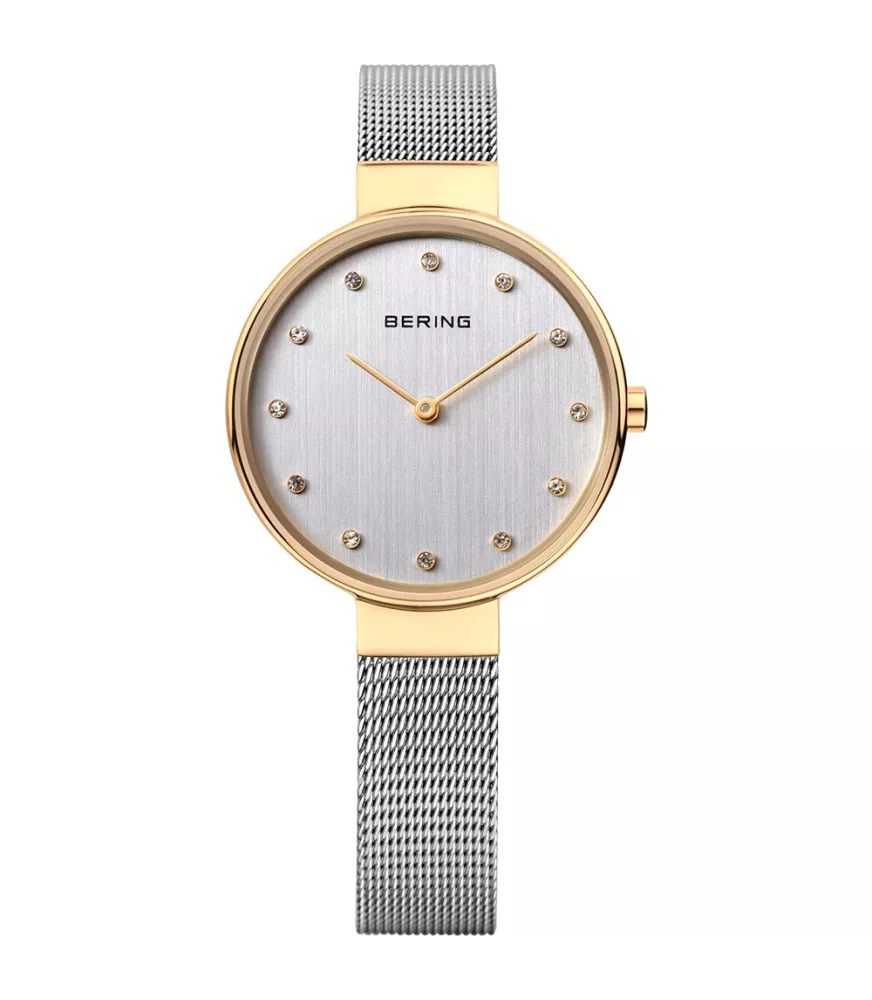 RELOJ MUJER BERING CLÁSICO MALLA FINA BICOLOR 12034-010