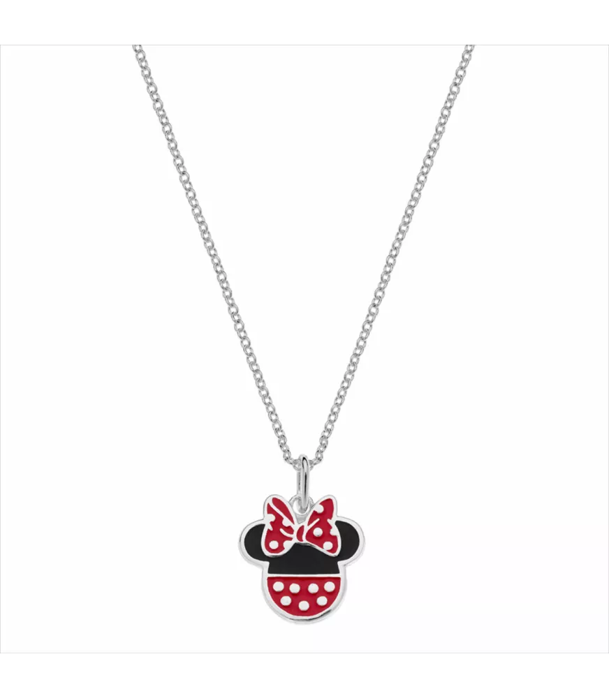 Colgante Disney Minnie con esmalte, en plata 925 milésimas.