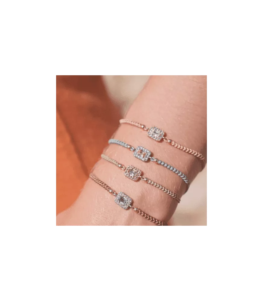 Pulsera Sunfield Selene Esmeralda, en plata de ley. PU064840/23