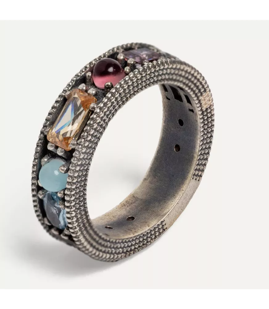 Anillo Sunfield Minerva Astraea plata y circonitas. AN064863