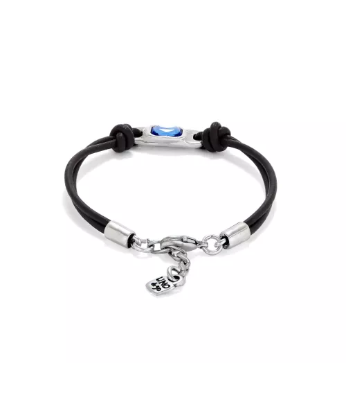 Pulsera Ser Magnética Unode50, en metal bañado en plata.