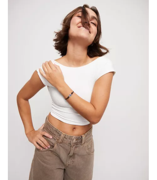 Pulsera Ser Magnética Unode50, en metal bañado en plata.