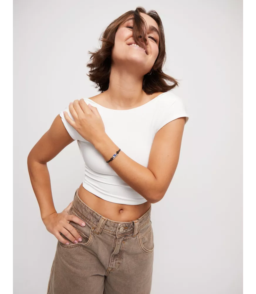 Pulsera Ser Magnética Unode50, en metal bañado en plata.