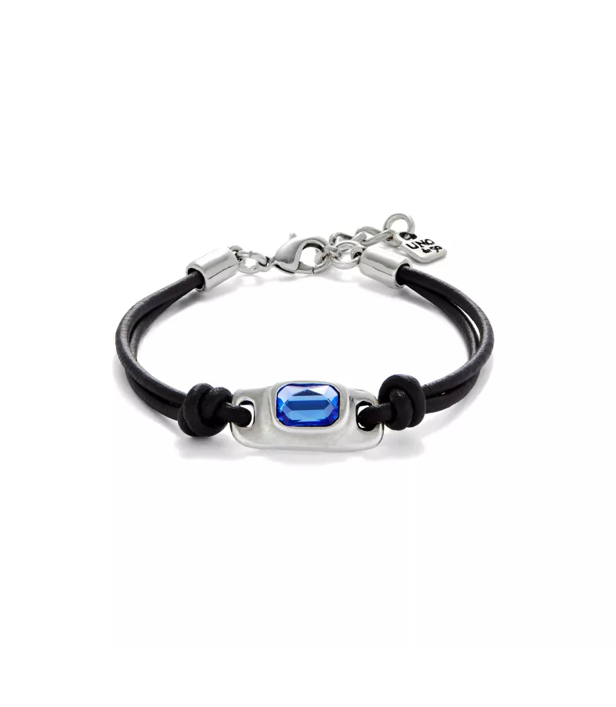 Pulsera Ser Magnética Unode50, en metal bañado en plata.