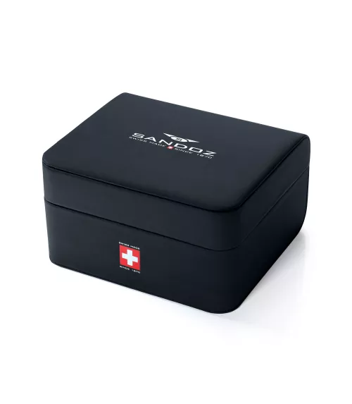 Cuarzo Suizo, 3 agujas , calendario y cronógrafo.