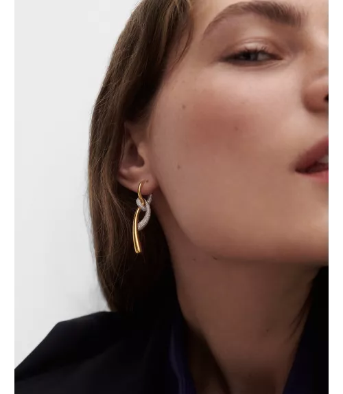 Aros Pavé Twist, P D Paola, colección Twist.