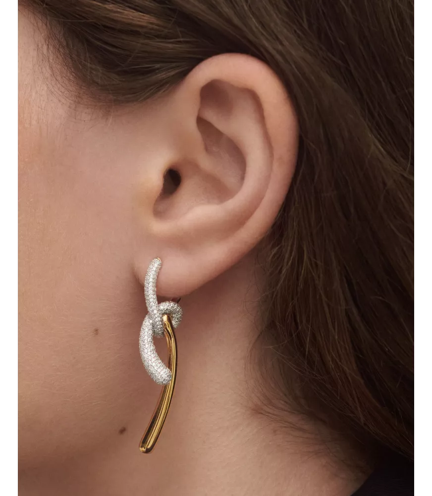 Aros Pavé Twist, P D Paola, colección Twist.