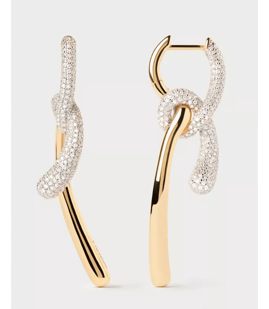 Aros Pavé Twist, P D Paola, colección Twist.