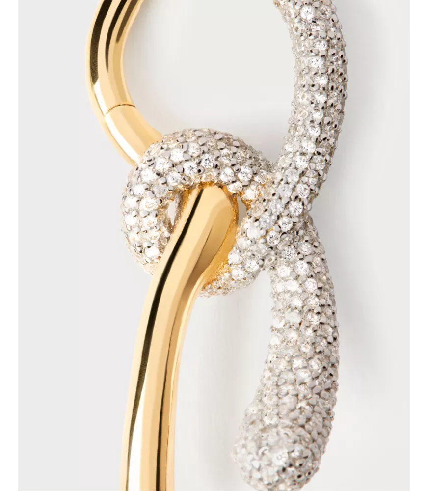 Aros Pavé Twist, P D Paola, colección Twist.