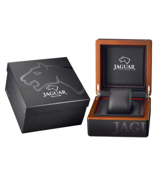 Reloj Jaguar Pro Diver negro hombre, cuarzo suizo ,analógico, 3 agujas y calendario.