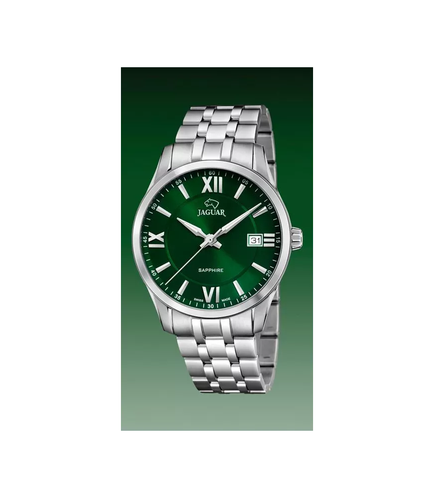 Reloj Jaguar Acamar Classique, hombre, cuarzo suizo ,analógico, 3 agujas y calendario.