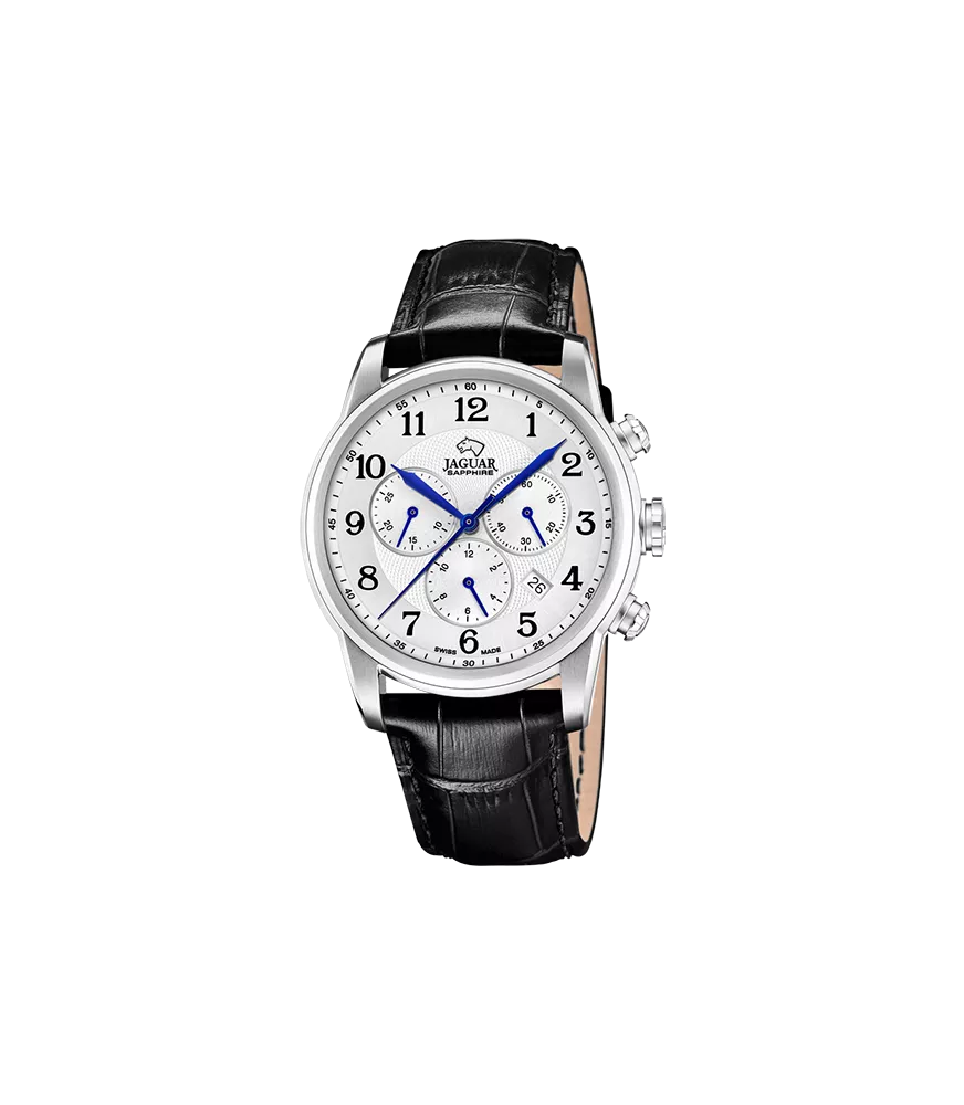Reloj Jaguar Acamar Chronographe hombre, cuarzo suizo ,analógico, 3 agujas y calendario.