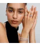 Anillo en plata de ley Corazón Doble Banda