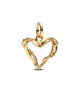 Charm Medallón Pandora ME con un recubrimiento en oro de 14k Corazón de Alambre