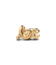 Charm con un recubrimiento en oro de 14k Love Escrito a Mano