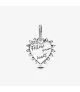 Charm Colgante en plata de ley Flecha Corazón Giratorio