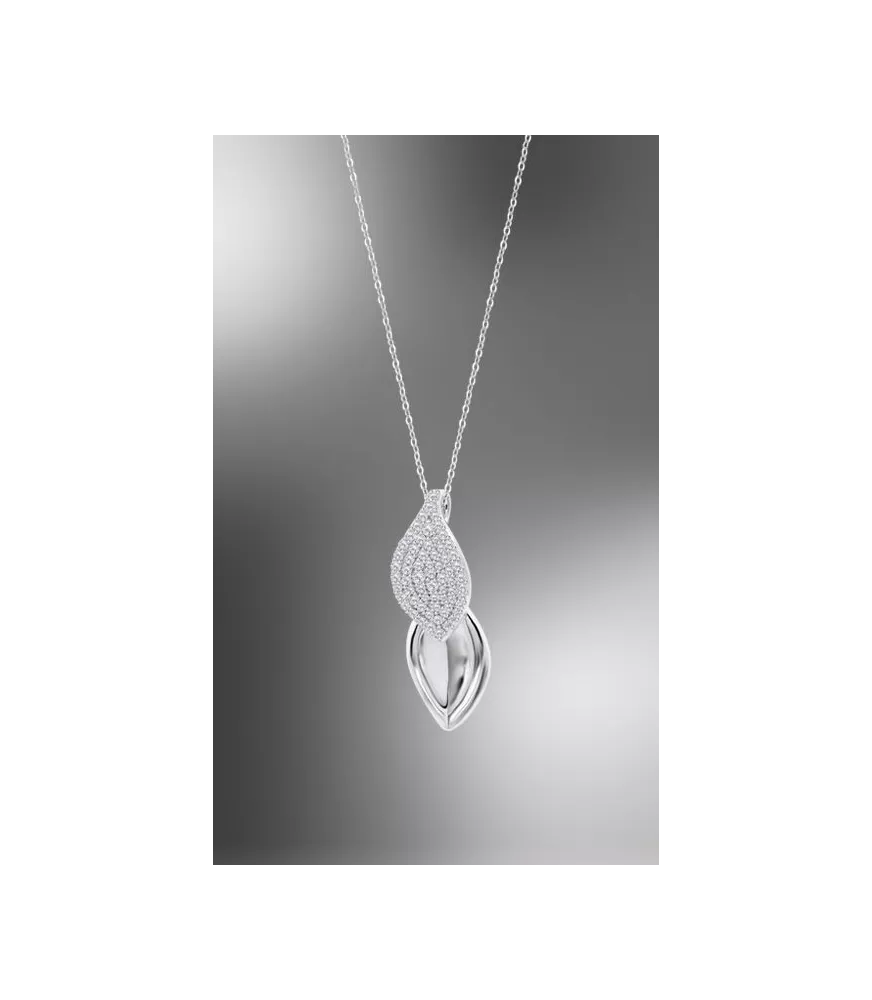 Collar Lotus Silver Glam Collection LP3843-1/1