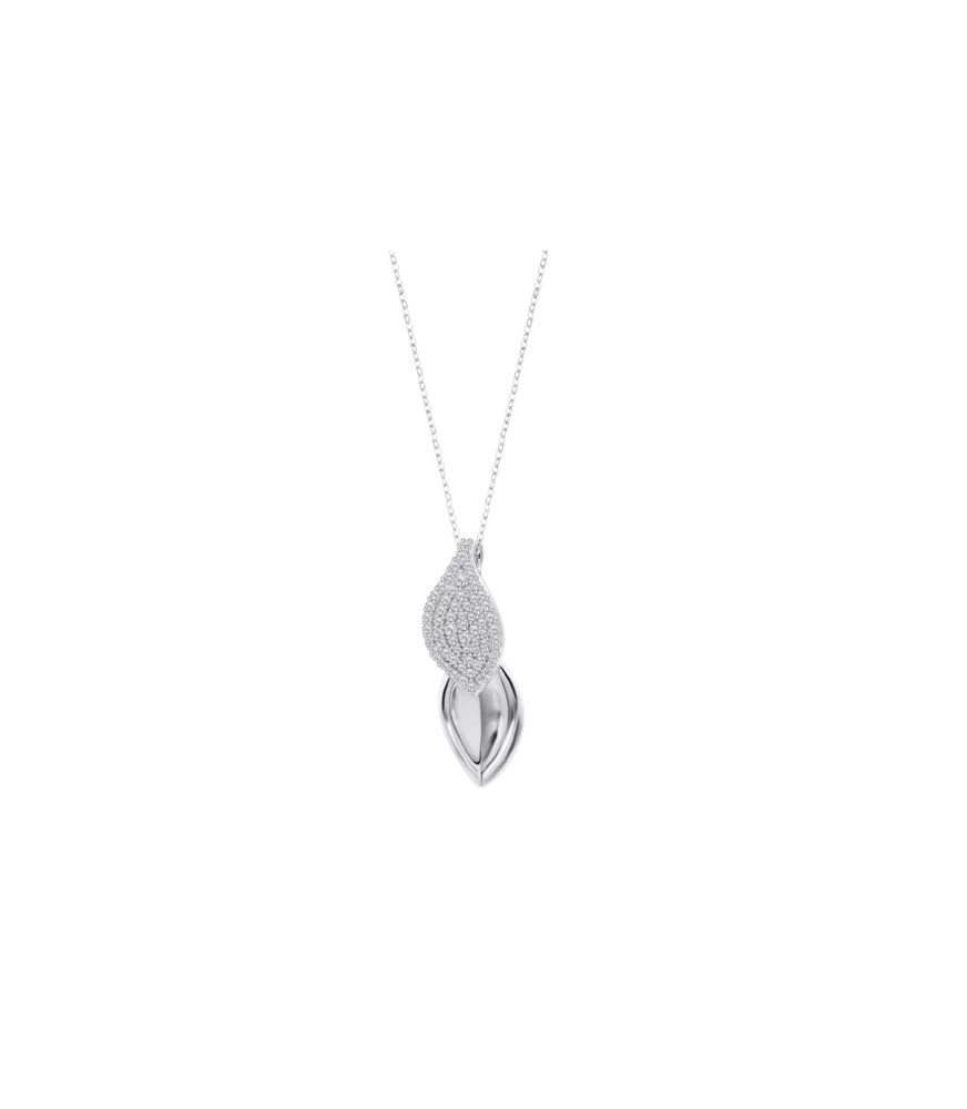 Collar Lotus Silver Glam Collection LP3843-1/1
