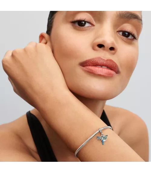 Charm Colgante Doble en plata de ley Libélula