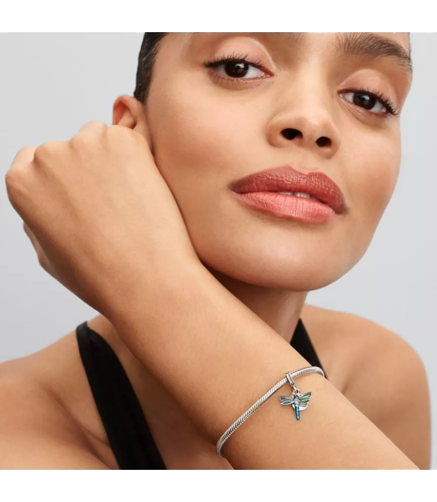 Charm Colgante Doble en plata de ley Libélula